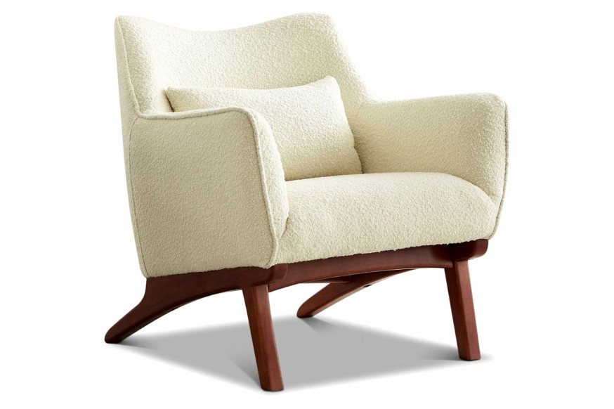 Ashcroft™ Casper Lounge Chair - Beige Boucle