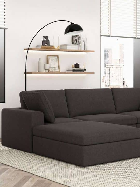 Ashcroft - Sofa in Dark Gray - Living room