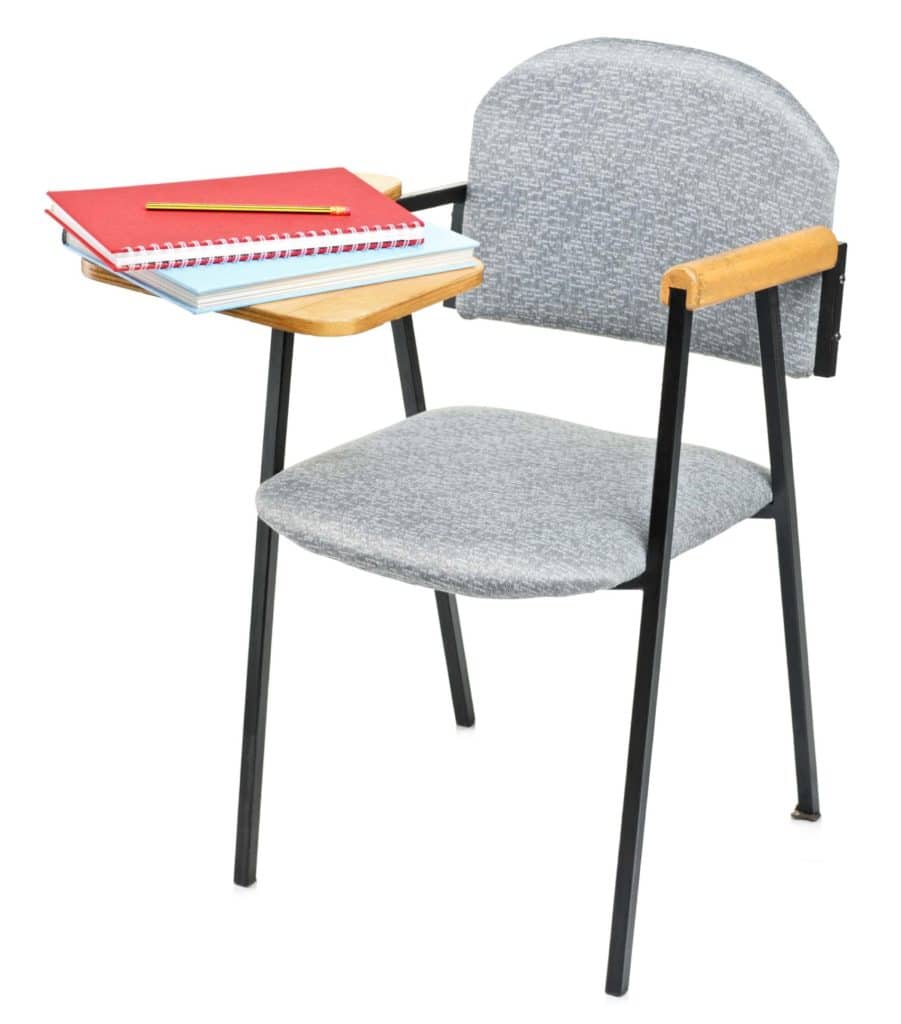 Grey Wood School Chair Books