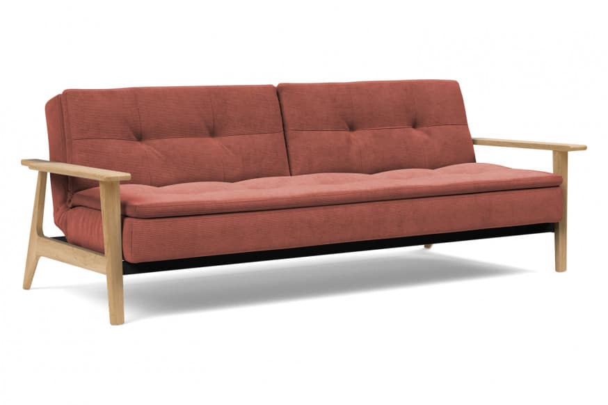 Innovation Living Dublexo Frej Sofa Bed Oak - 317 Cordufine Rust