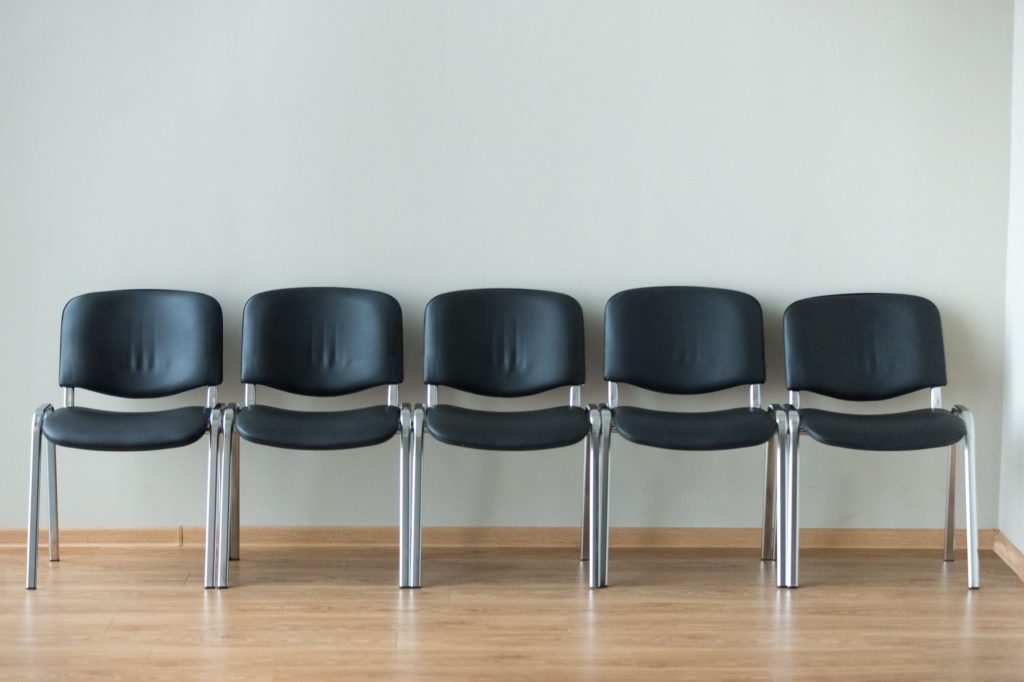 Soft Black School Chairs Iron