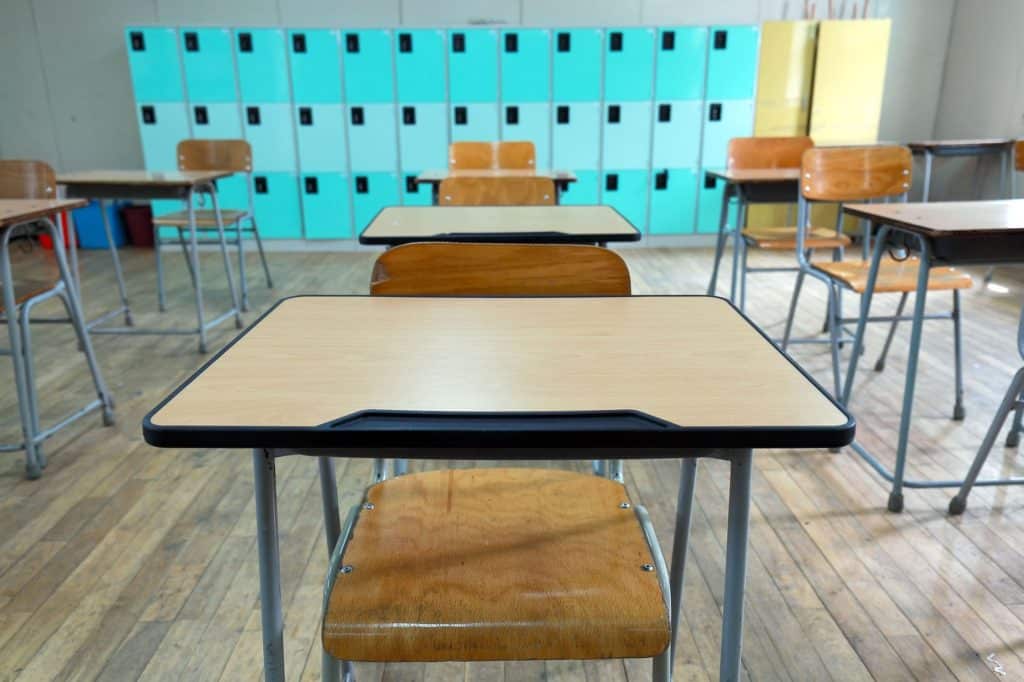 Tables And Chairs Classroom Wood