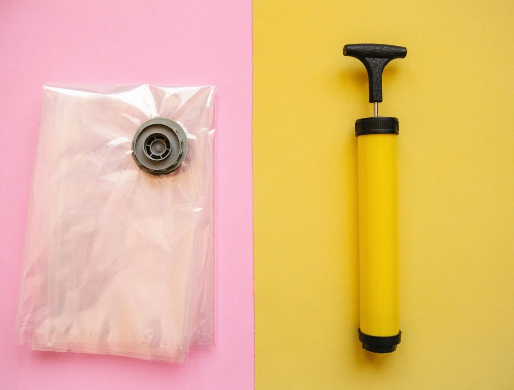 Vacuum Bag Pink Yellow