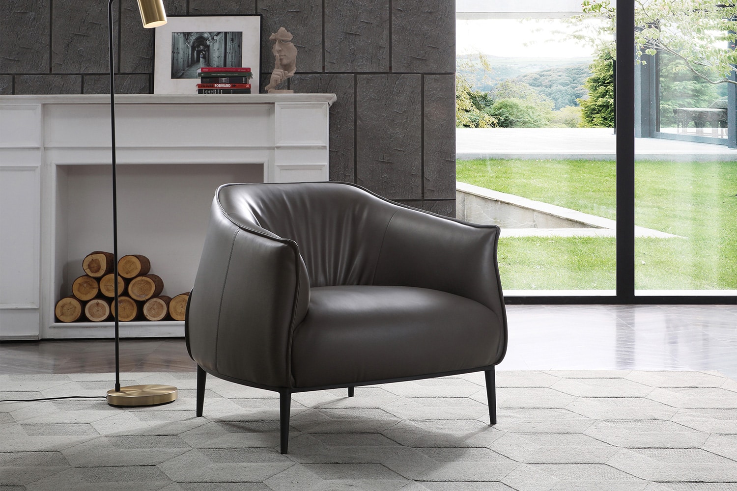 bonbon leisure chair dark gray