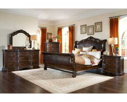 A.R.T.™ Valencia Upholstered Sleigh Bed - Queen Size