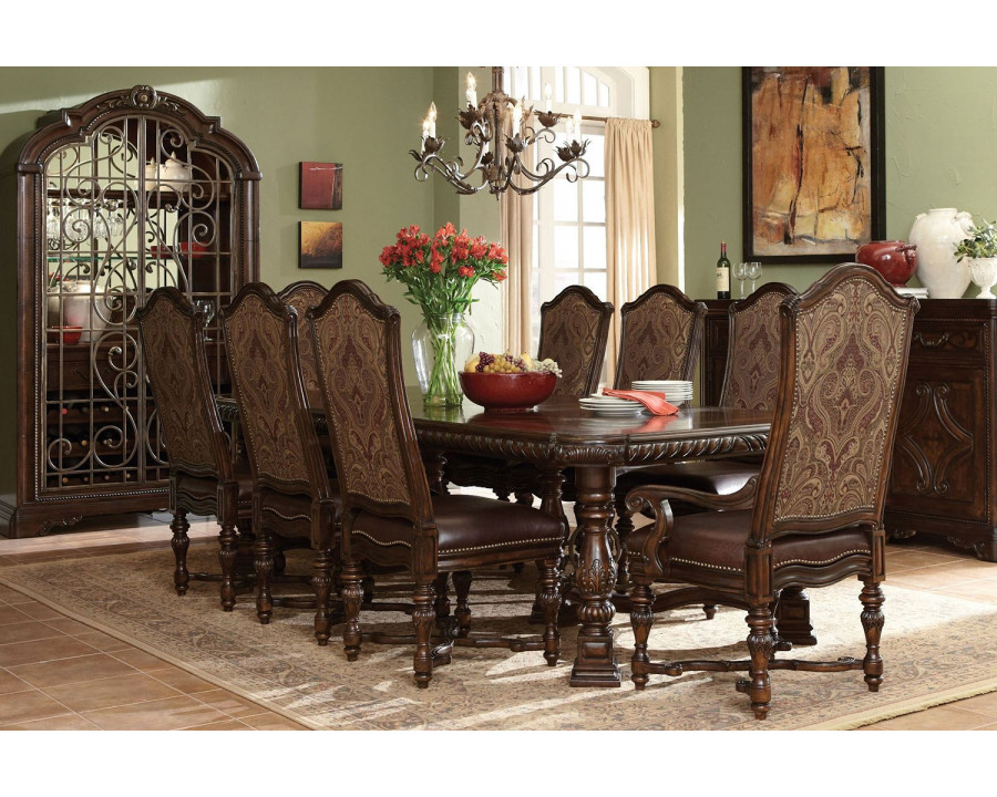 A.R.T. Valencia Trestle Extendable Dining Room Set