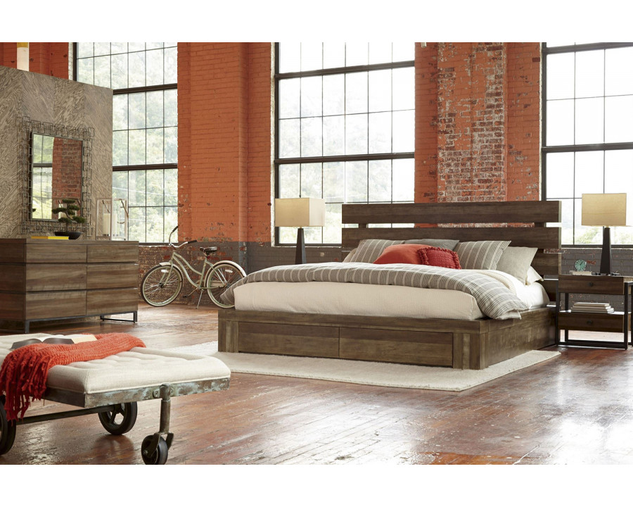 A.R.T. - Epicenters Williamsburg Queen Platform Storage Bed