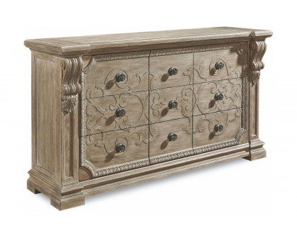 A.R.T. - Arch Salvage Parchment Chambers Panel Bedroom Set