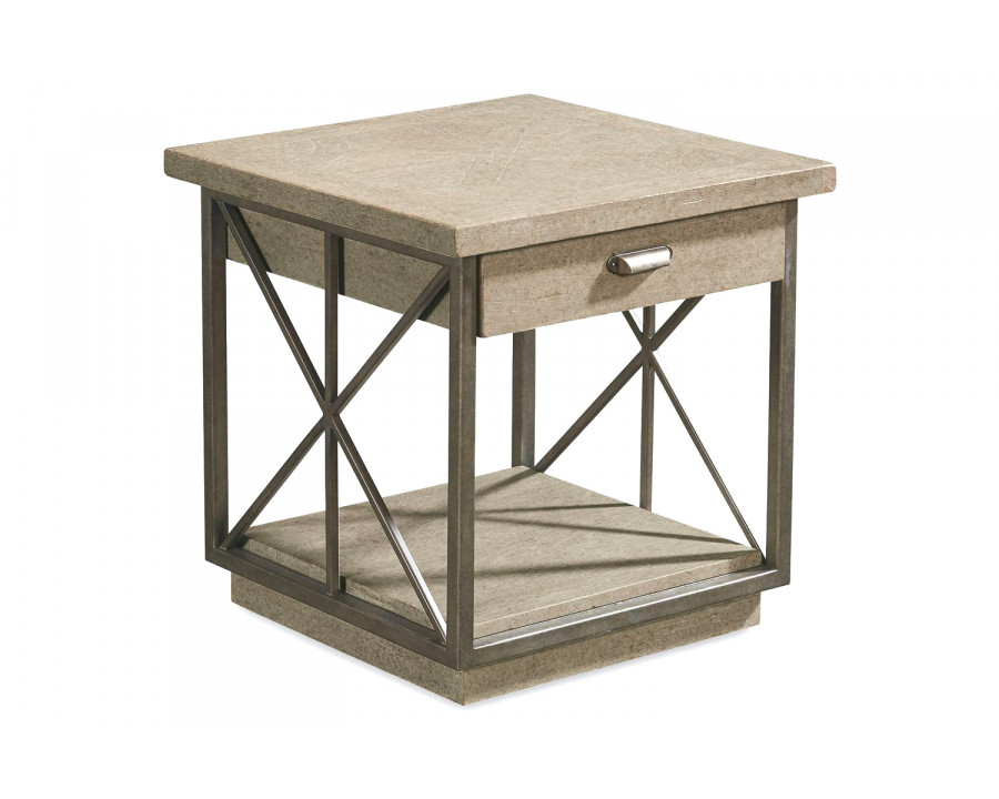 A.R.T. - Arch Salvage Mist Burton End Table