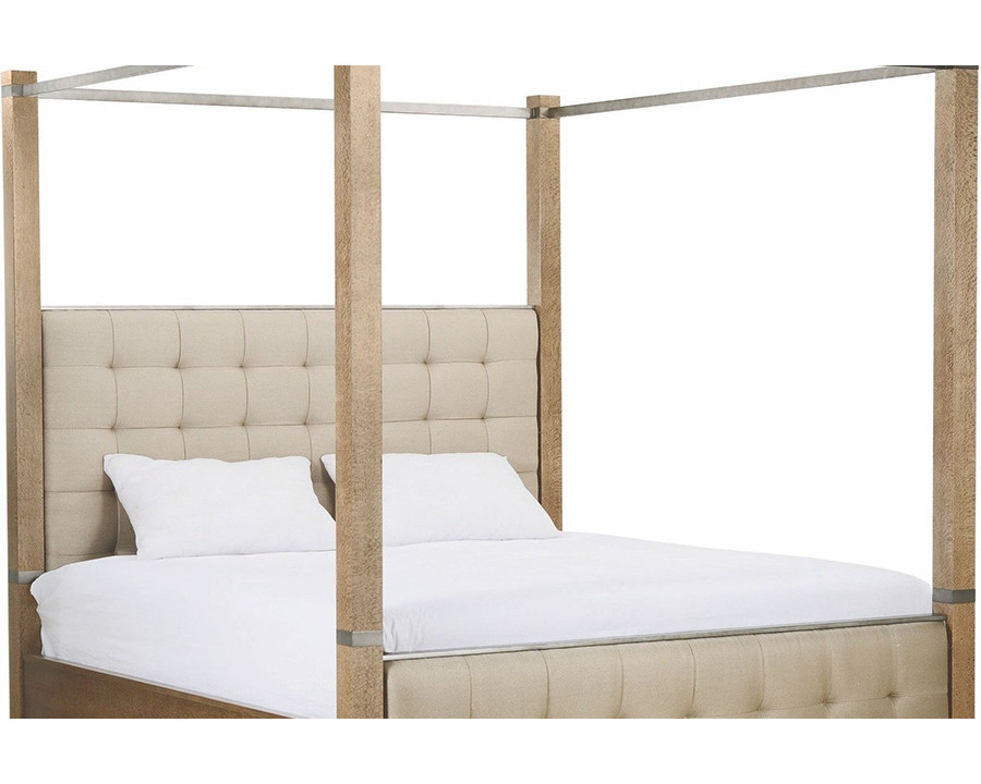 A.R.T. Prossimo Pizza Alto Upholstered Canopy Bed - King Size