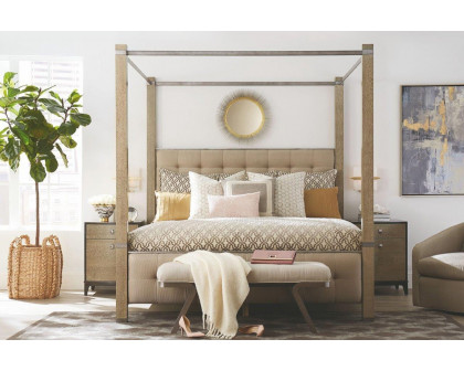 A.R.T.™ Prossimo Pizza Alto Upholstered Canopy Bed - King Size