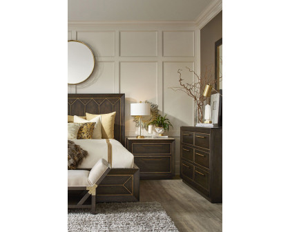 A.R.T. - WoodWright Brown Eichler Panel Bedroom Set