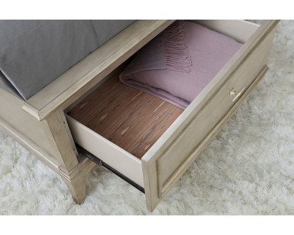 A.R.T.™ Starlite Silver Panel Bed - King Size, with Storage