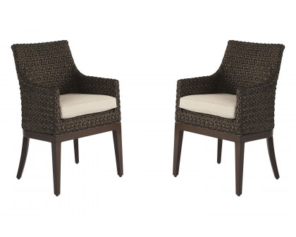 A.R.T. - Epicenters Ebony Franklin Wicker Outdoor Dining Chair