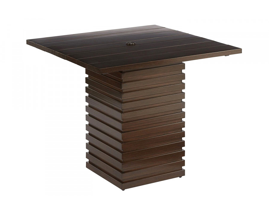 A.R.T. - Epicenters Ebony Cypress Outdoor Bar Table