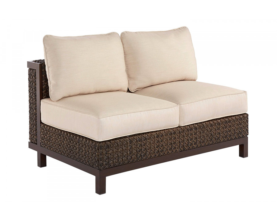 A.R.T. - Epicenters Outdoor Brentwood Wicker Armless Loveseat