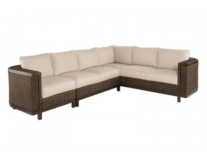 A.R.T. - Epicenters Outdoor Brentwood Wicker Armless Loveseat