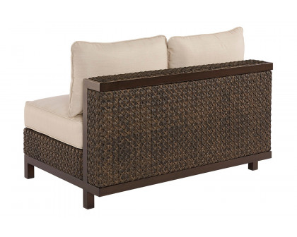 A.R.T. - Epicenters Outdoor Brentwood Wicker Armless Loveseat