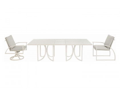 A.R.T. - Cityscapes Paint White Empire Outdoor Rectangular Dining Table