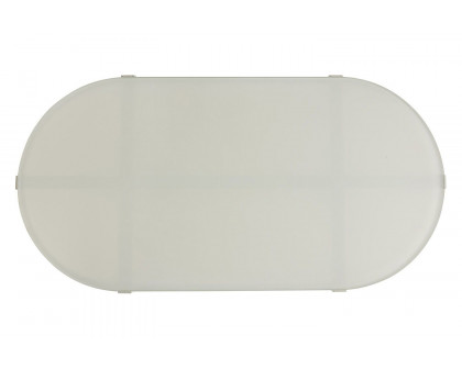 A.R.T. - Cityscapes Paint White Manning Outdoor Oval Cocktail Table