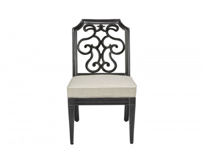 A.R.T. - Arch Salvage Garden Gate Gabrielle Outdoor Side Dining Chair Set of 2