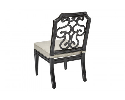 A.R.T. - Arch Salvage Garden Gate Gabrielle Outdoor Side Dining Chair Set of 2