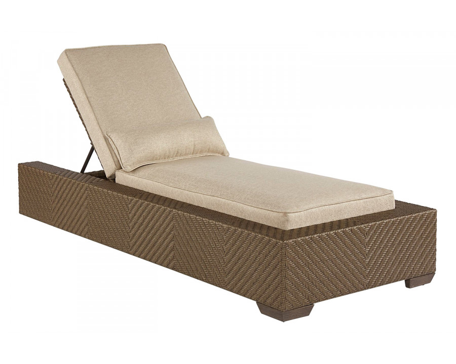 A.R.T. - Arch Salvage Sweet Grass Florence Outdoor Wicker Chaise Lounge Set of 2