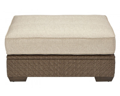 A.R.T. - Arch Salvage Sweet Grass Florence Outdoor Wicker Ottoman