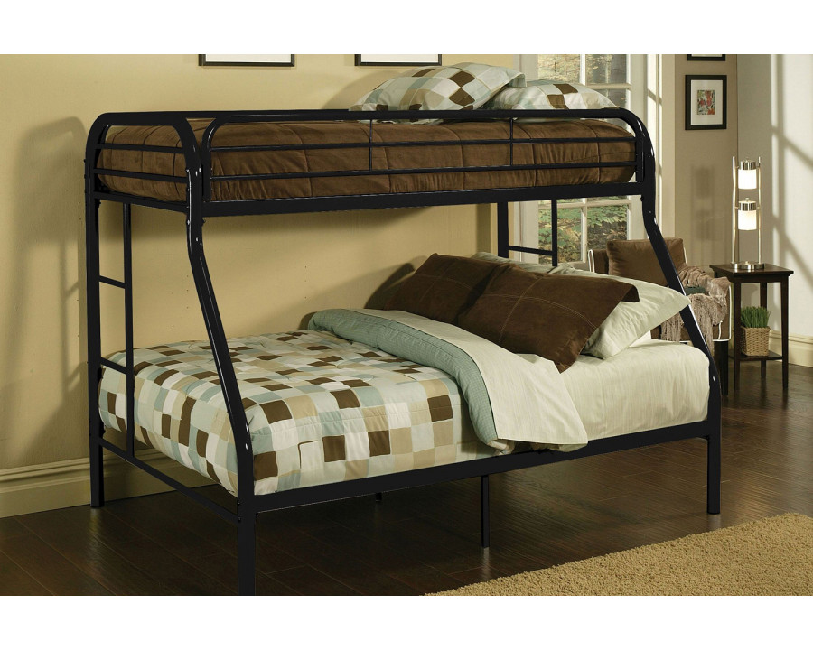 ACME Tritan Metal Bunk Bed - Black, Twin Over Full