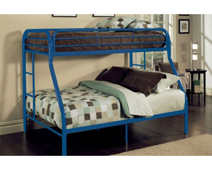 ACME Tritan Bunk Bed - Blue, Twin Over Full