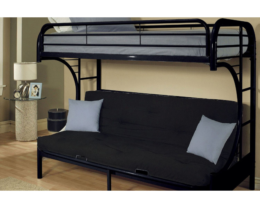 ACME - Eclipse Twin XL Over Queen Futon Bunk Bed