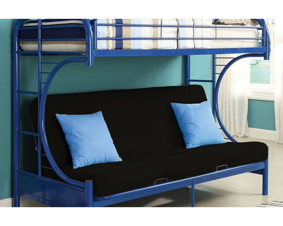 ACME Eclipse Twin XL Over Queen Futon Bunk Bed - Blue