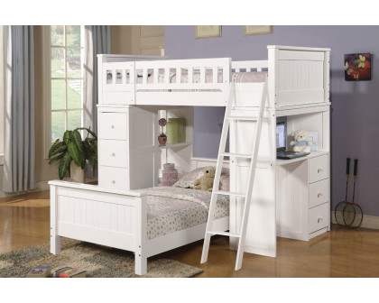 ACME Willoughby Twin Bed - White