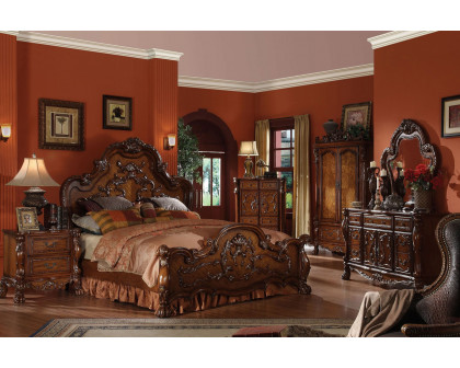 ACME Dresden Cherry Oak Panel Bed - California King Size