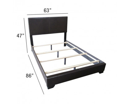 ACME Ireland III Queen Bed - Black PU