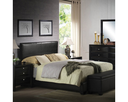 ACME Ireland III Queen Bed - Black PU