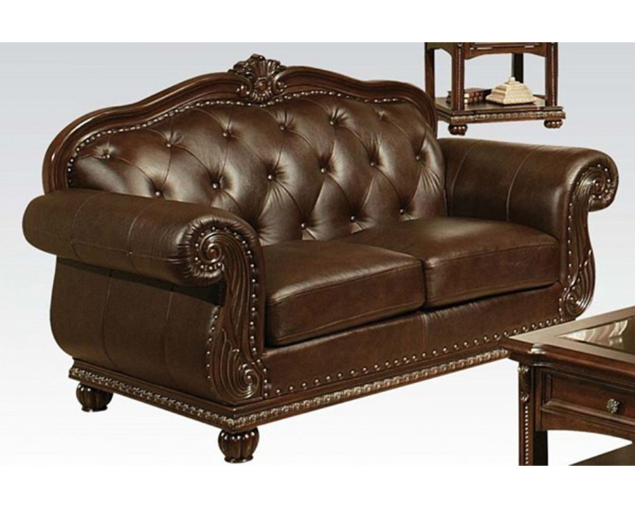 ACME - Anondale Loveseat in Espresso Match/Cherry