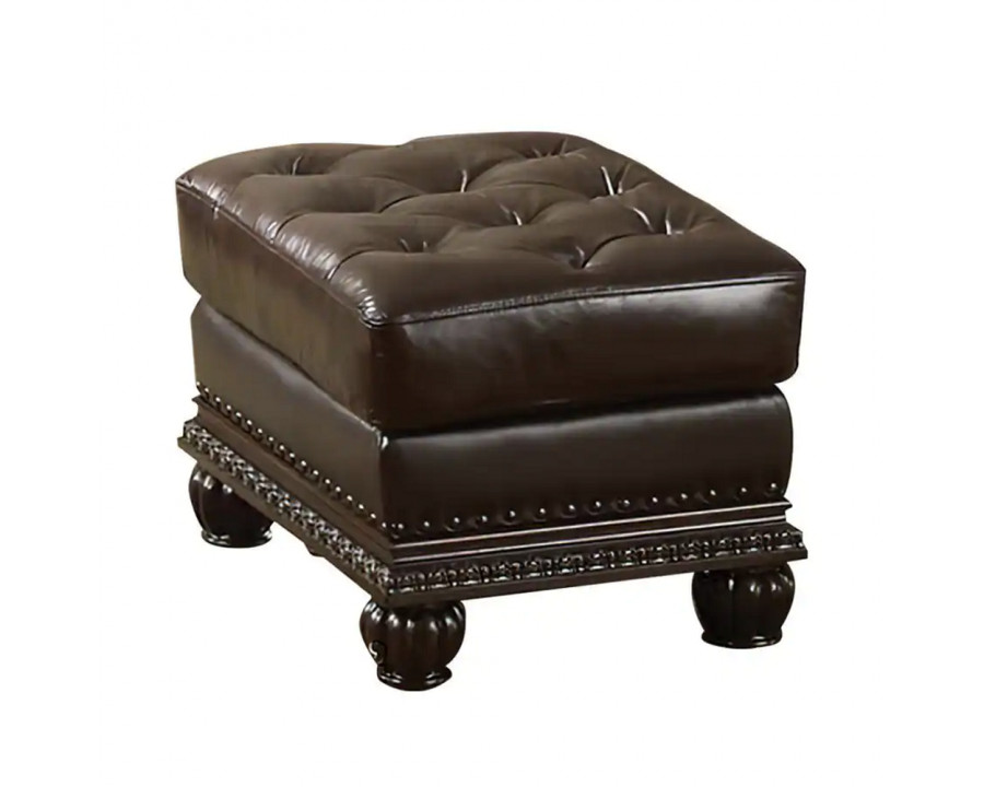 ACME - Anondale Ottoman in Espresso Match/Cherry