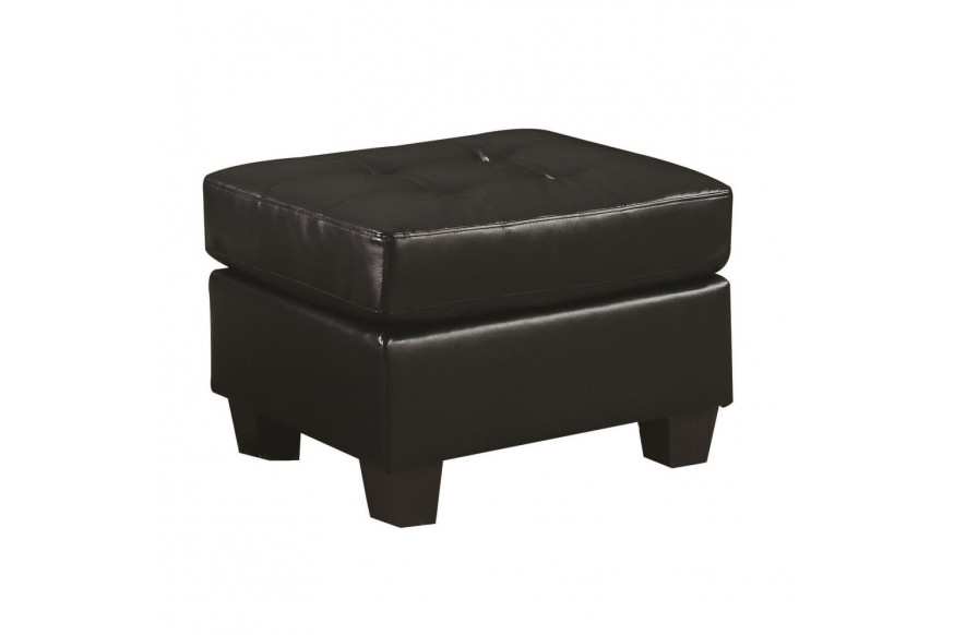 ACME™ Platinum Ottoman - Black Bonded