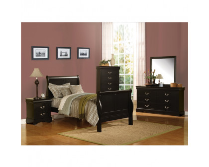 ACME Louis Philippe III Full Bed - Black