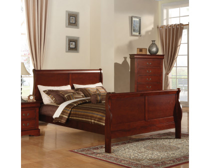 ACME Louis Philippe III EK Bed - Cherry