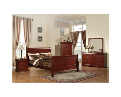 ACME Louis Philippe III EK Bed - Cherry