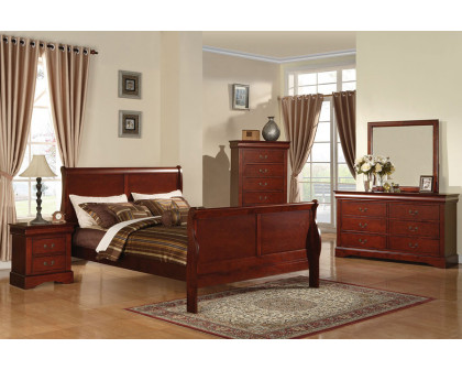 ACME - Louis Philipe III Sleigh Bed (louisphillippeiiibed1234)