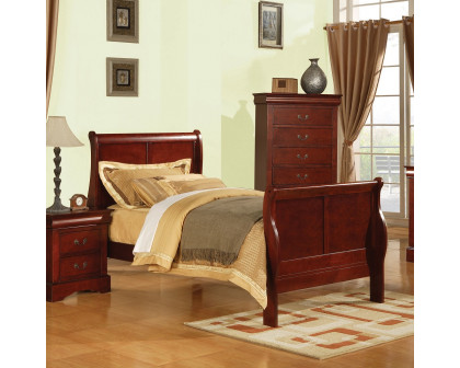 ACME Louis Philippe III Twin Bed - Cherry