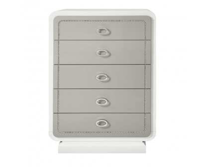 ACME - Allendale Chest in Ivory/Latte High Gloss