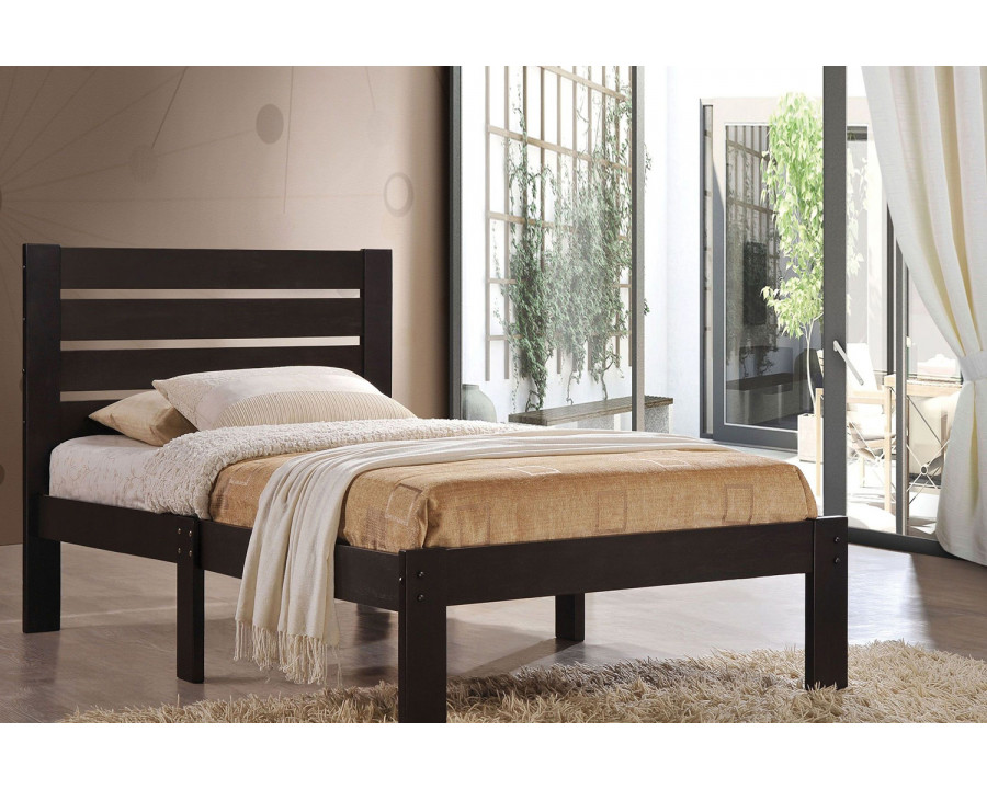 ACME Kenney Espresso Platform Bed - Queen Size