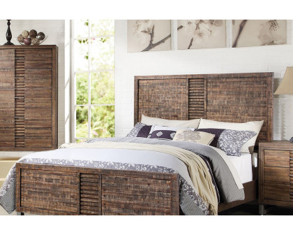 ACME - Andria Platform Bed Reclaimed Oak