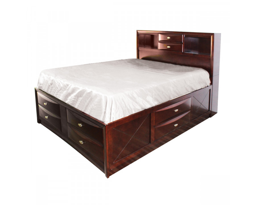 ACME Ireland Full Bed with Storage - Espresso