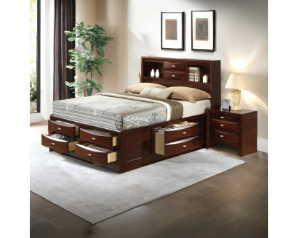 ACME Ireland Full Bed with Storage - Espresso