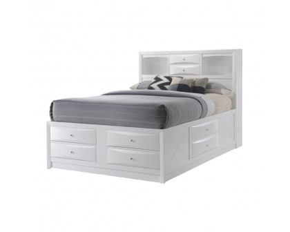 ACME Ireland EK Bed with Storage - White